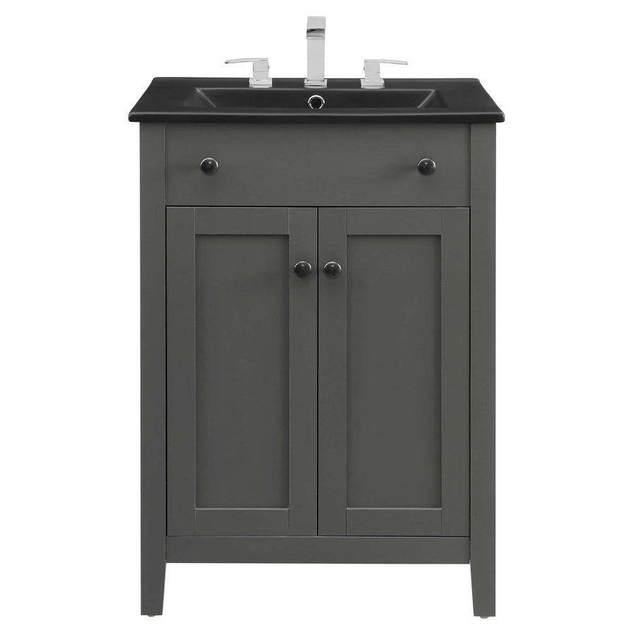 Copal 24" Bathroom Vanity in Gray Black