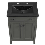 Copal 24" Bathroom Vanity in Gray Black