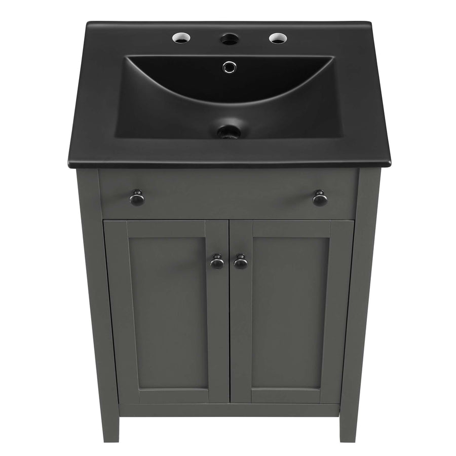 Copal 24" Bathroom Vanity in Gray Black
