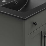 Copal 24" Bathroom Vanity in Gray Black