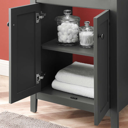 Nantucket 24" Bathroom Vanity in Gray Black