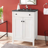 Copal 24" Bathroom Vanity in White Black