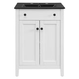 Copal 24" Bathroom Vanity in White Black