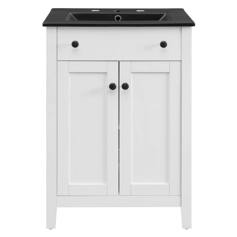 Copal 24" Bathroom Vanity in White Black