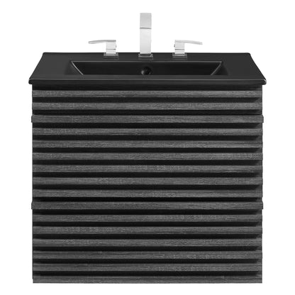 Render 24" Wall-Mount Bathroom Vanity by Furniture For America