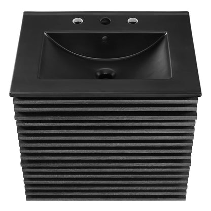 Render 24" Wall-Mount Bathroom Vanity by Furniture For America