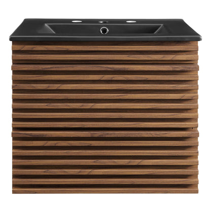 Render 24" Wall-Mount Bathroom Vanity by Furniture For America