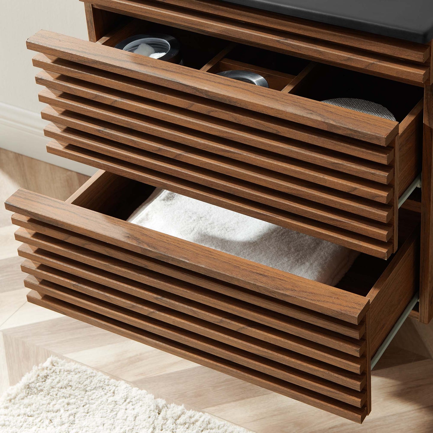 Render 24" Wall-Mount Bathroom Vanity by Furniture For America