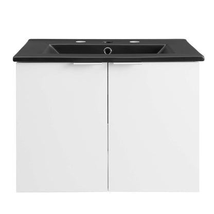 Maybelle 24" Wall-Mount Bathroom Vanity by Furniture For America