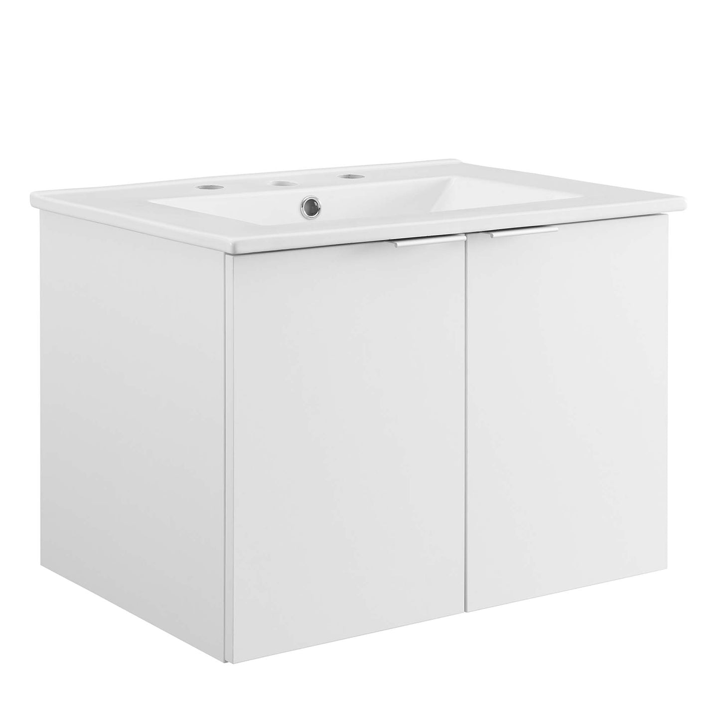 Maybelle 24" Wall-Mount Bathroom Vanity by Furniture For America