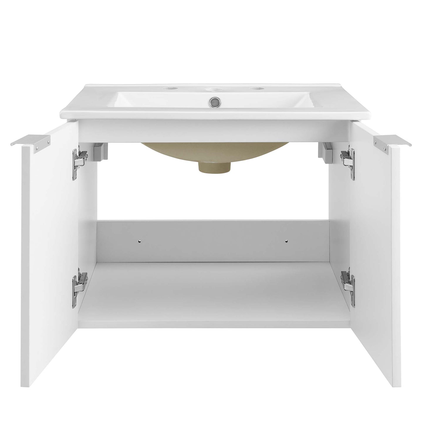 Maybelle 24" Wall-Mount Bathroom Vanity by Furniture For America