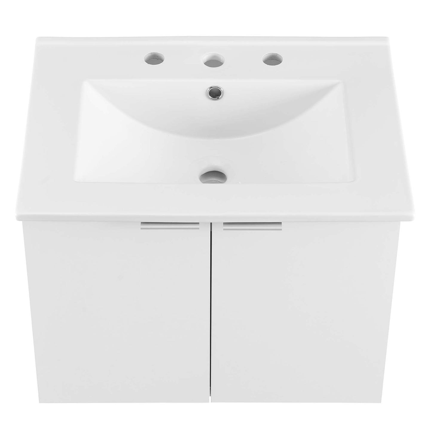 Maybelle 24" Wall-Mount Bathroom Vanity by Furniture For America