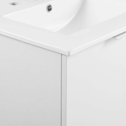 Maybelle 24" Wall-Mount Bathroom Vanity by Furniture For America