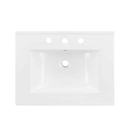 Maybelle 24" Wall-Mount Bathroom Vanity by Furniture For America