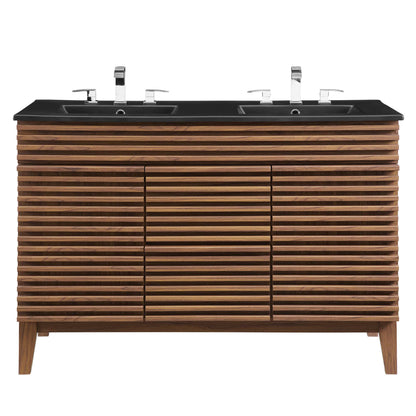 Render 48" Double Sink Bathroom Vanity by Furniture For America