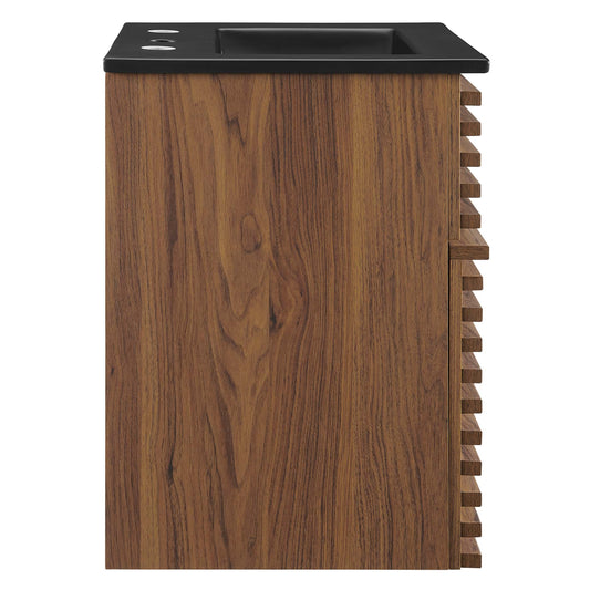 Render 18" Wall-Mount Bathroom Vanity by Furniture For America