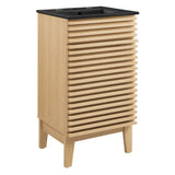 Vera 18" Bathroom Vanity in Oak Black