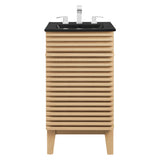 Vera 18" Bathroom Vanity in Oak Black