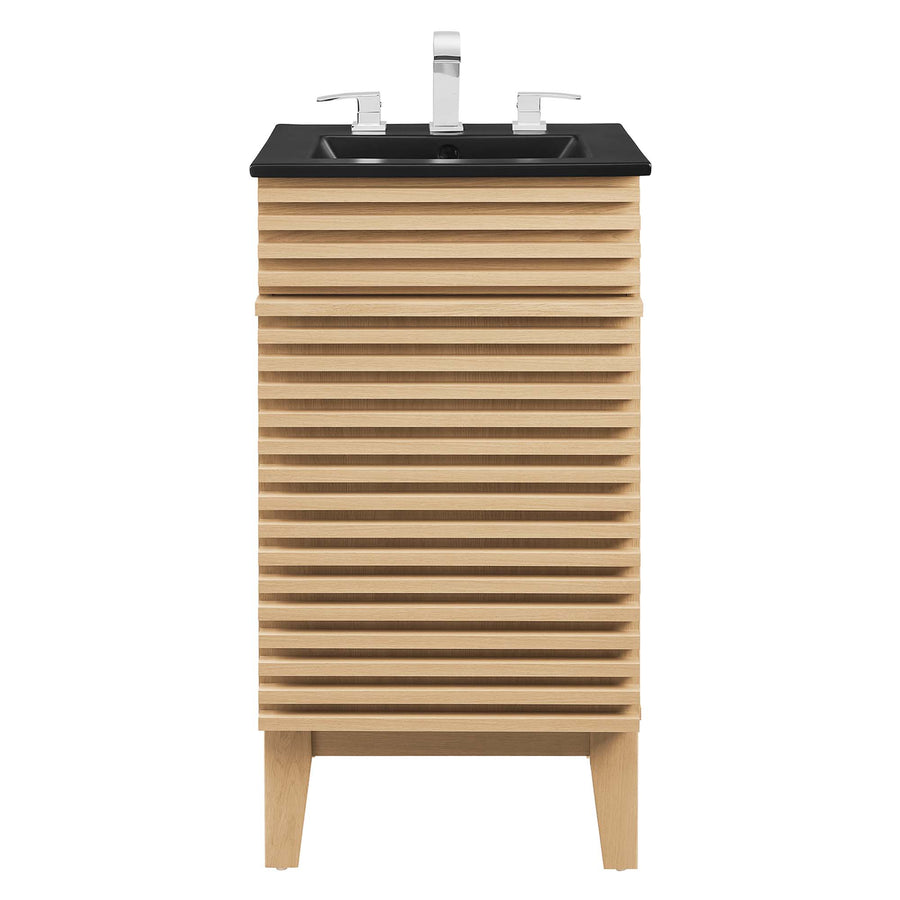 Vera 18" Bathroom Vanity in Oak Black