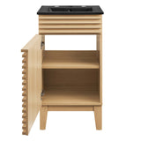 Vera 18" Bathroom Vanity in Oak Black