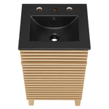 Vera 18" Bathroom Vanity in Oak Black