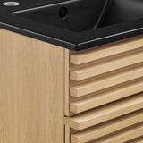 Vera 18" Bathroom Vanity in Oak Black