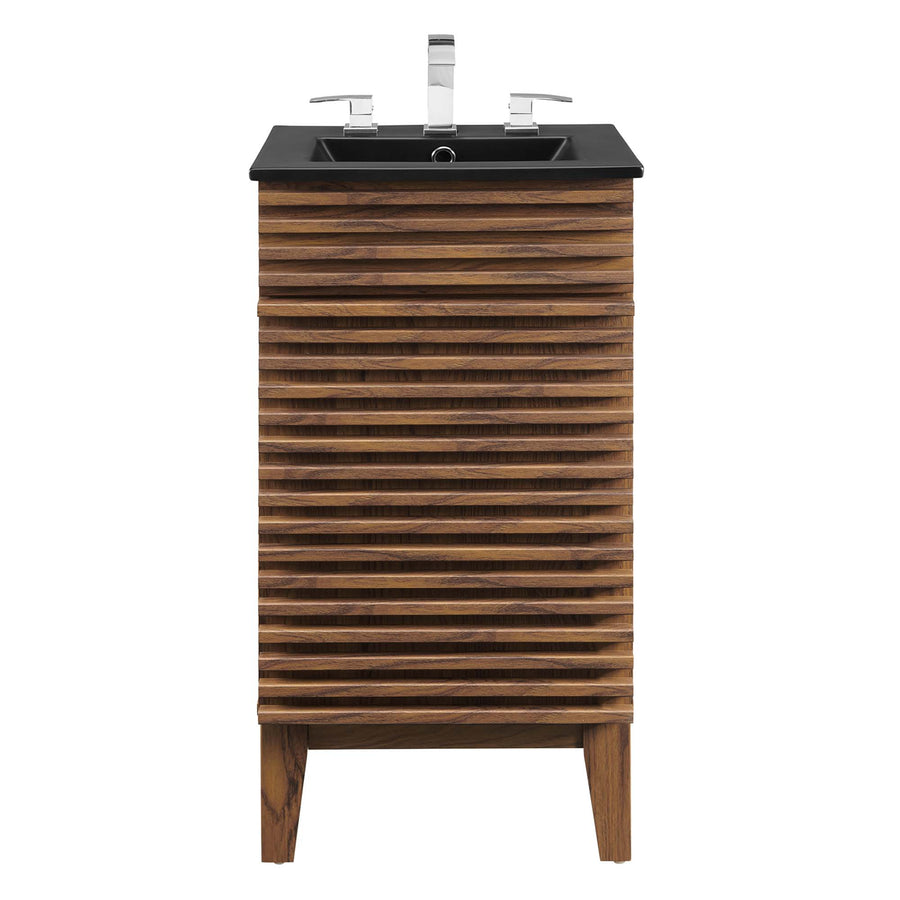 Vera 18" Bathroom Vanity in Walnut Black