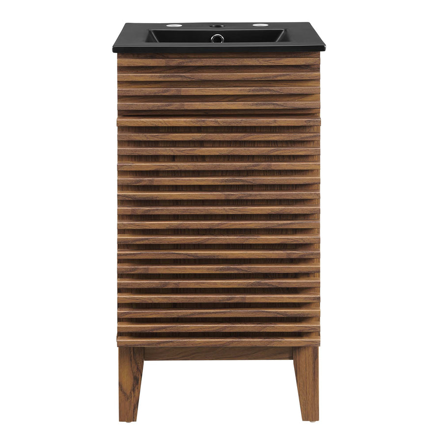 Vera 18" Bathroom Vanity in Walnut Black
