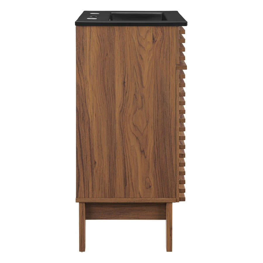 Vera 18" Bathroom Vanity in Walnut Black