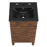 Vera 18" Bathroom Vanity in Walnut Black