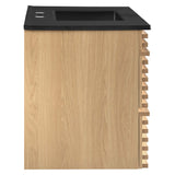 Vera 36" Wall-Mount Bathroom Vanity in Oak Black