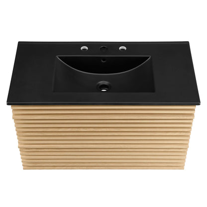 Render 36" Wall-Mount Bathroom Vanity by Furniture For America