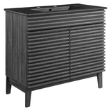 Vera 36" Bathroom Vanity in Charcoal Black