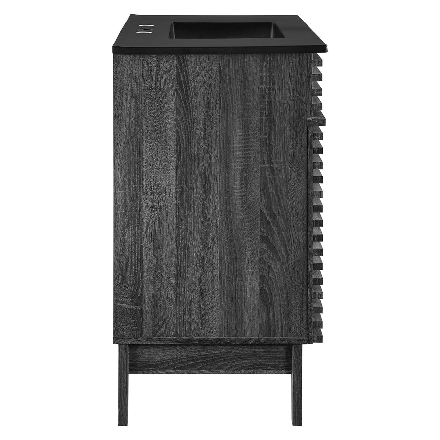 Vera 36" Bathroom Vanity in Charcoal Black