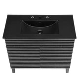 Vera 36" Bathroom Vanity in Charcoal Black
