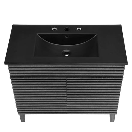 Render 36" Bathroom Vanity in Charcoal Black
