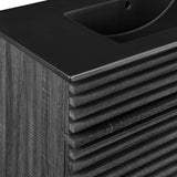 Vera 36" Bathroom Vanity in Charcoal Black