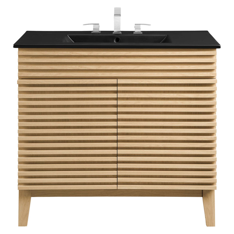 Vera 36" Bathroom Vanity in Oak Black