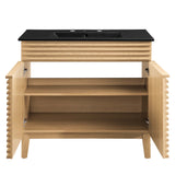 Vera 36" Bathroom Vanity in Oak Black