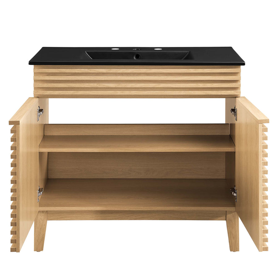 Vera 36" Bathroom Vanity in Oak Black
