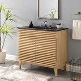 Vera 36" Bathroom Vanity in Oak Black