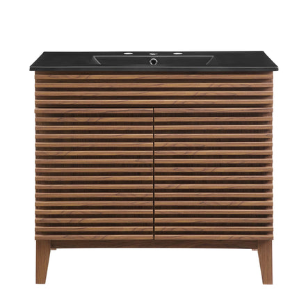 Render 36" Bathroom Vanity in Walnut Black