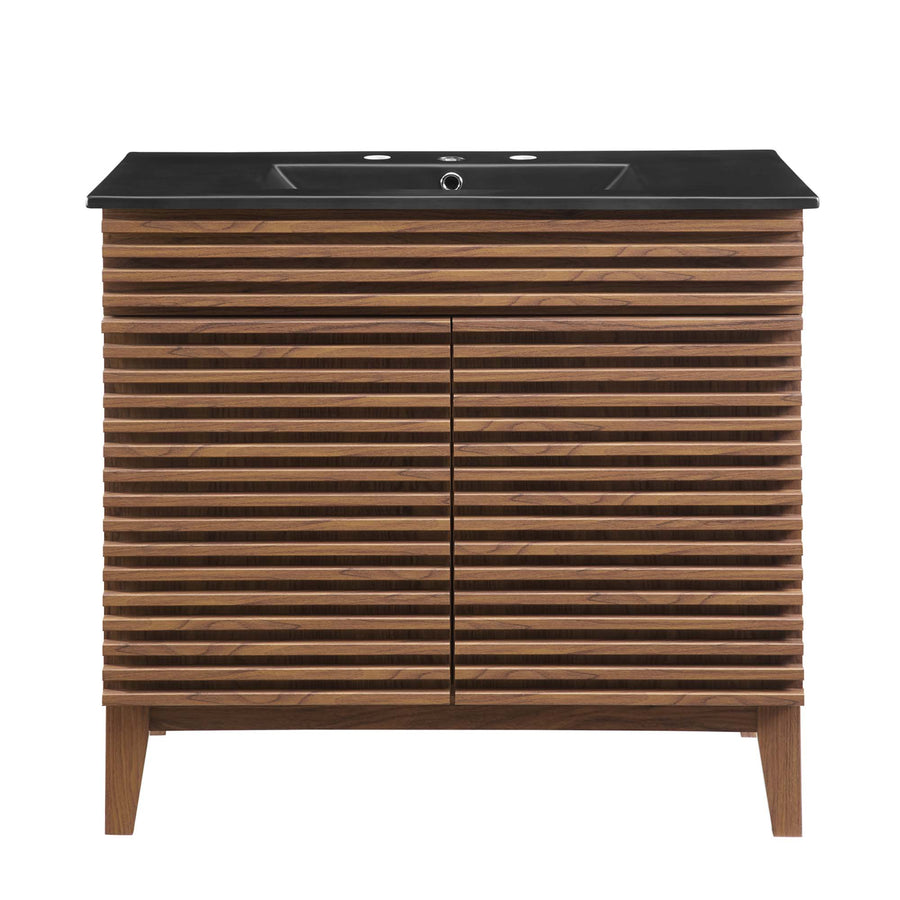Vera 36" Bathroom Vanity in Walnut Black