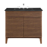Vera 36" Bathroom Vanity in Walnut Black