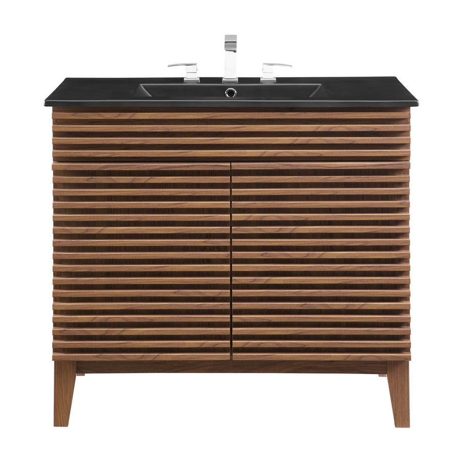Vera 36" Bathroom Vanity in Walnut Black