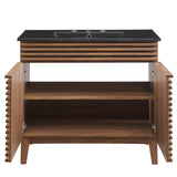 Vera 36" Bathroom Vanity in Walnut Black