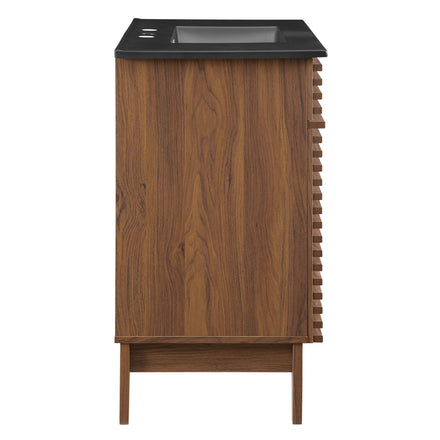 Render 36" Bathroom Vanity in Walnut Black