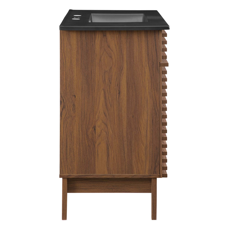 Vera 36" Bathroom Vanity in Walnut Black