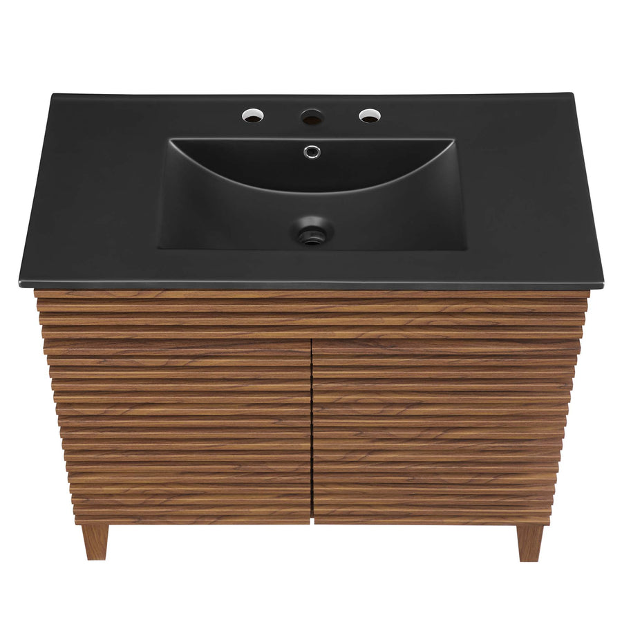 Vera 36" Bathroom Vanity in Walnut Black