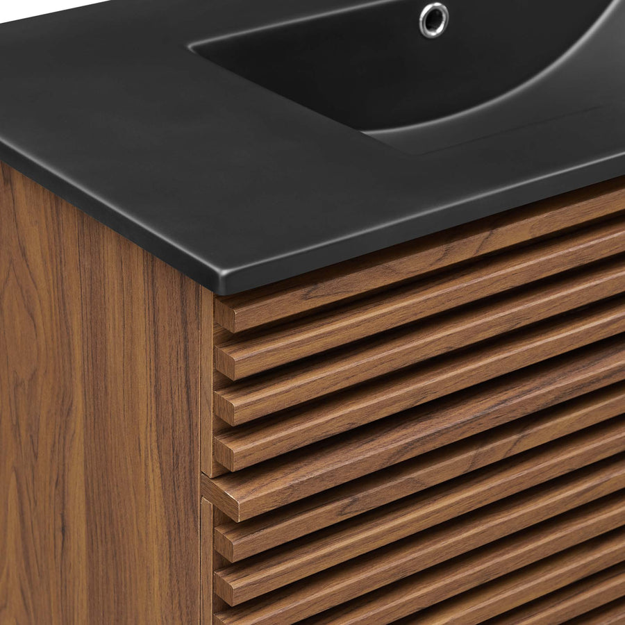 Vera 36" Bathroom Vanity in Walnut Black
